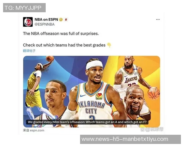 ESPN发布最新战力榜雷霆篮网继续垫底湖人火箭表现抢眼勇士排名下滑